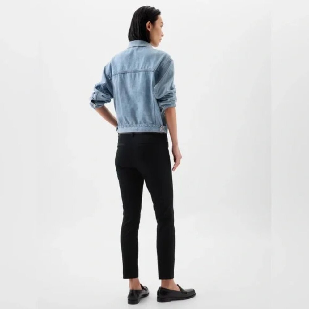 Gap Women's Bi-Stretch Skinny Ankle Black Minimalist Business Casual Pants Sz 6 - Picture 2 of 12